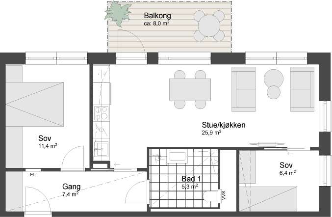 Plantegning 1